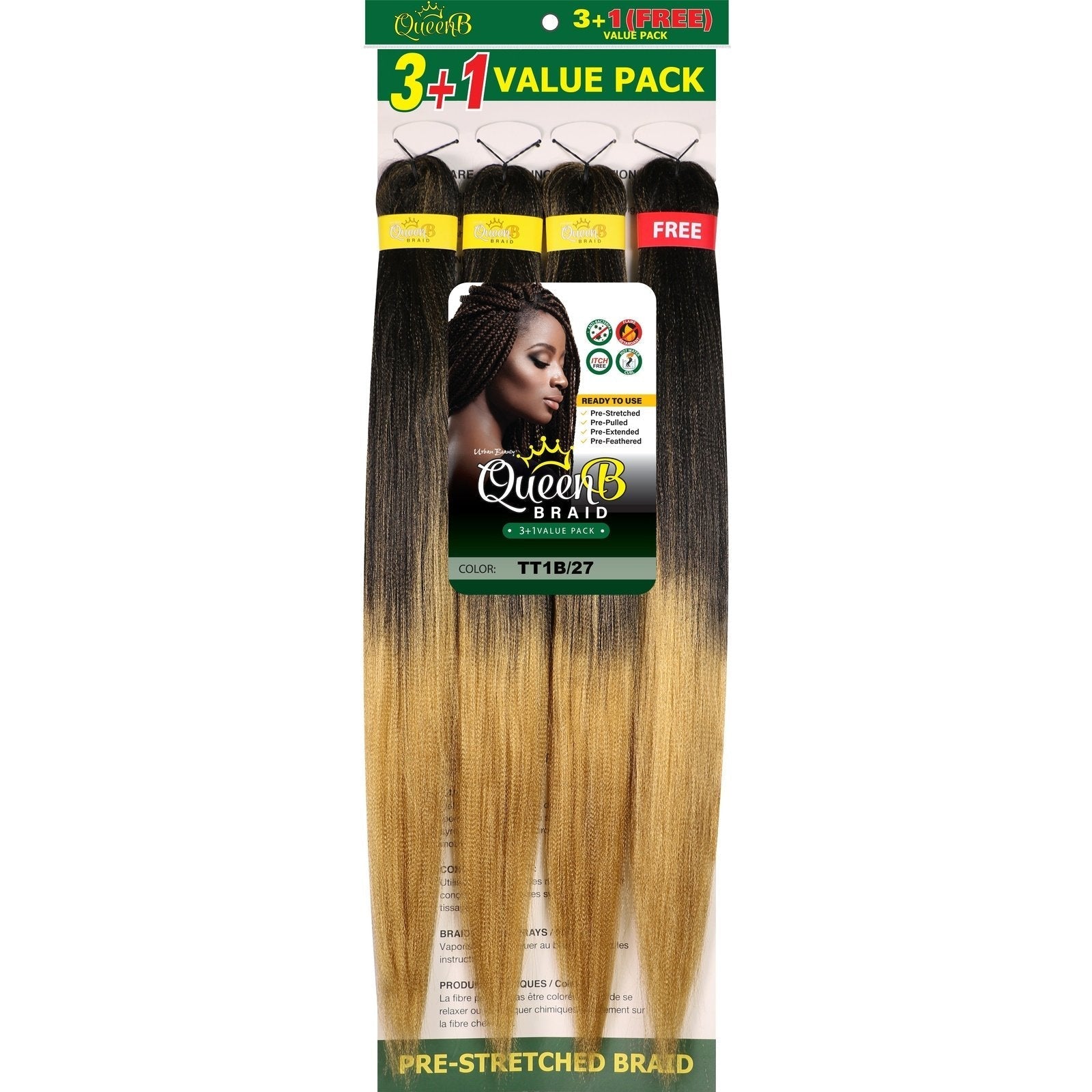 Queen B Pre-Stretched Value Pack Queen B Pre-Stretched Value Pack
