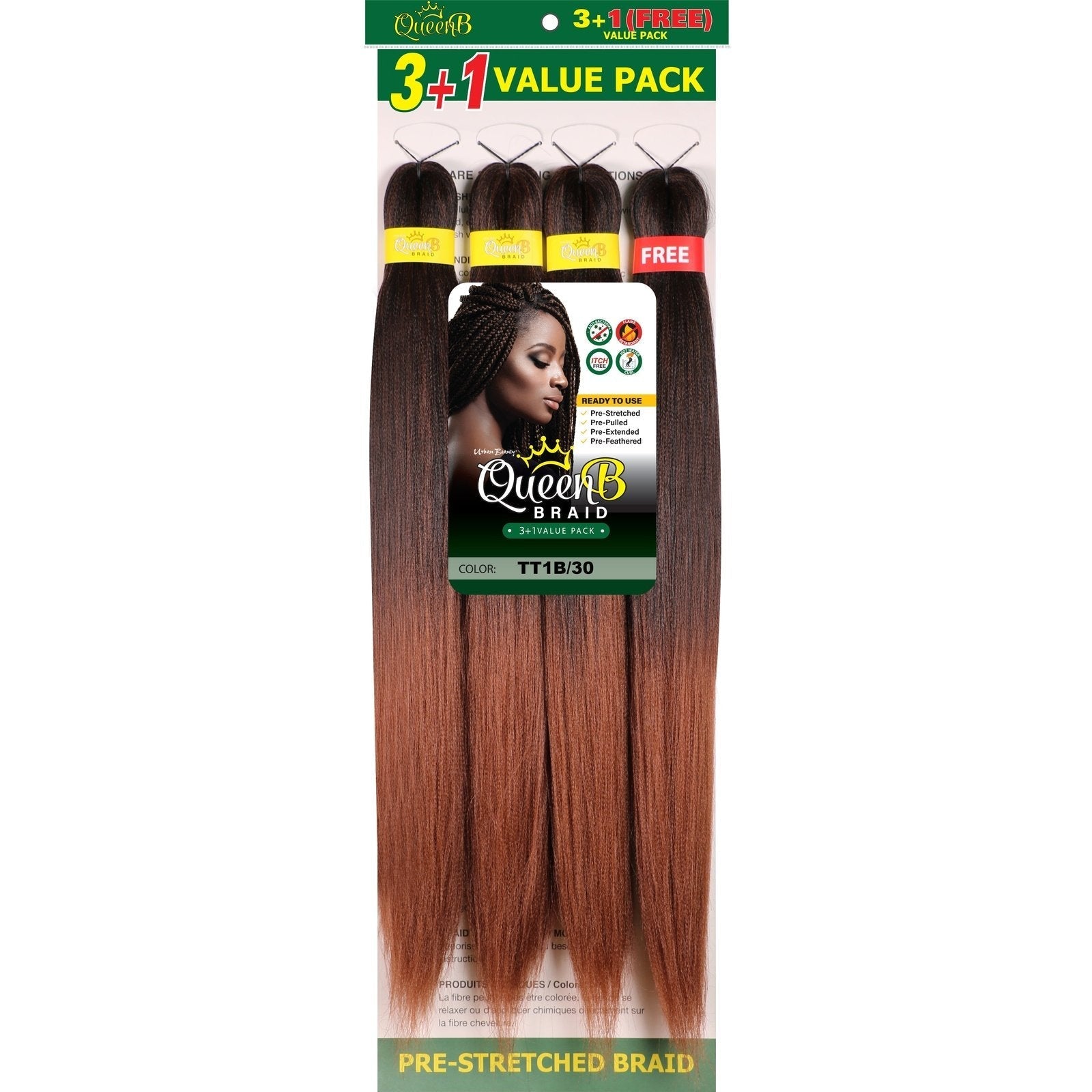 Queen B Pre-Stretched Value Pack Queen B Pre-Stretched Value Pack