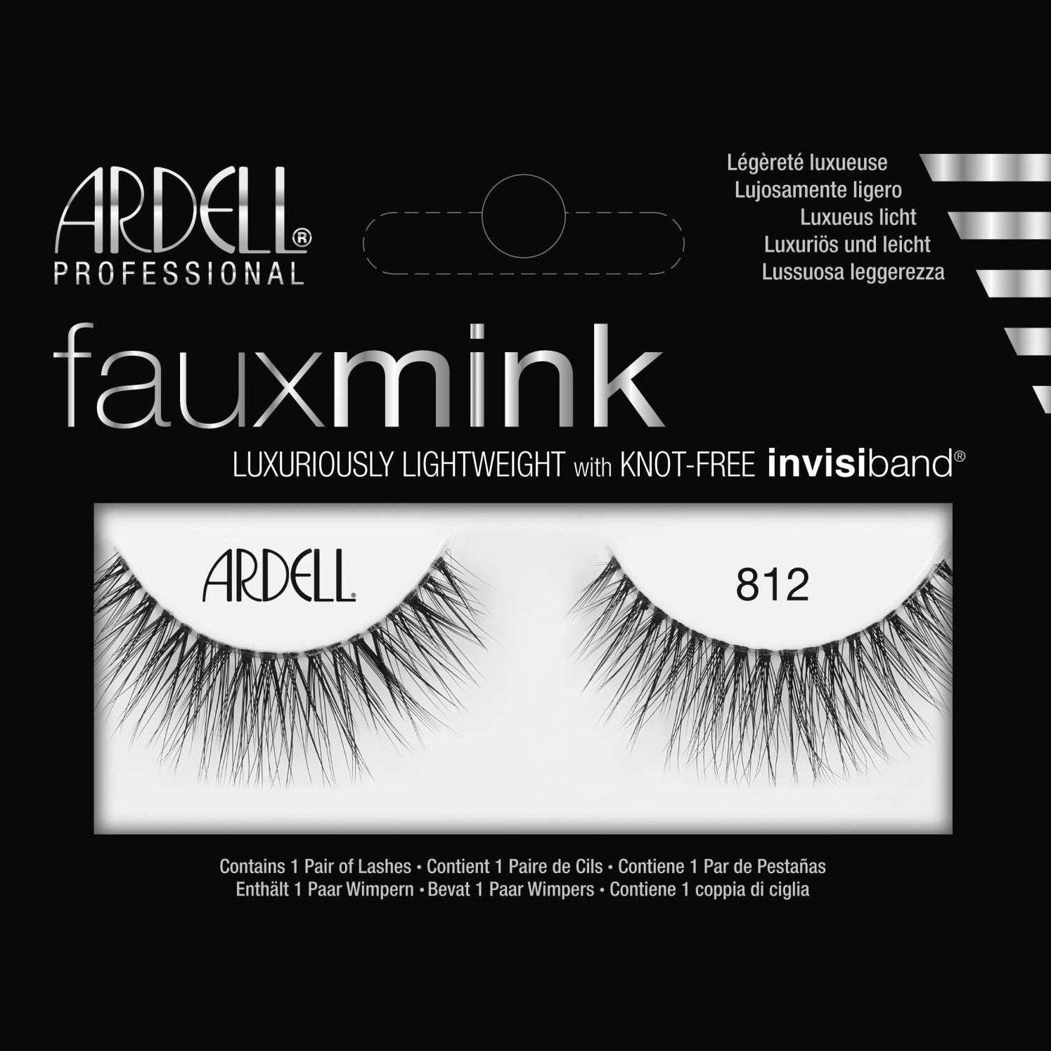 Ardell Faux Mink Luxuriously Lightweight With Invisiband 812 Ardell Faux Mink Luxuriously Lightweight With Invisiband 812